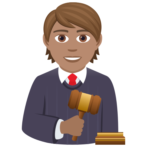 Суддя: середній тон шкіри для JoyPixels 9.0