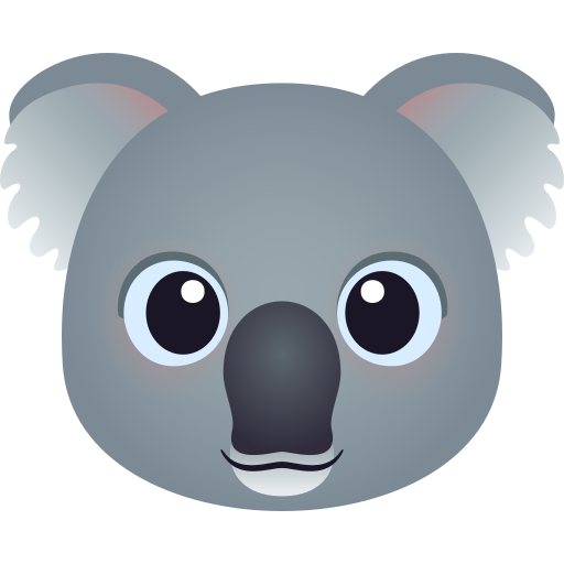 Морда коалы для JoyPixels 9.0