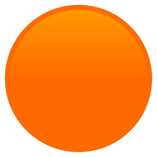 Помаранчевий коло для JoyPixels 9.0
