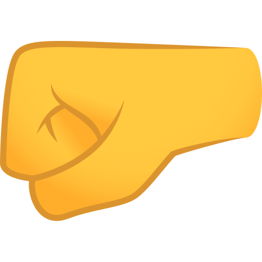 Кулак вліво для JoyPixels 9.0