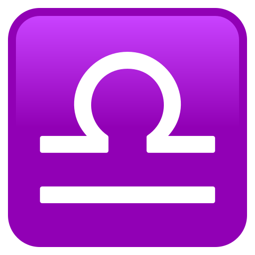 Знак зодиака Весы для JoyPixels 9.0