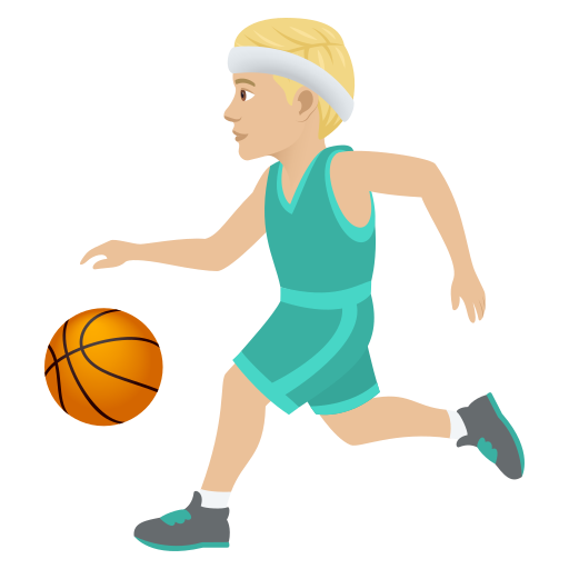 Чоловік з м'ячем: світлий тон шкіри для JoyPixels 9.0