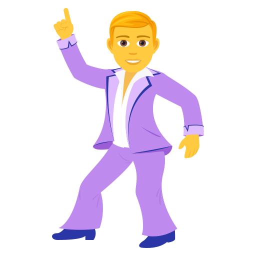 Танцующий мужчина для JoyPixels 9.0