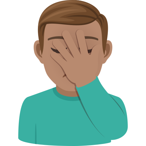 Чоловік втратив дар мови: середній тон шкіри для JoyPixels 9.0