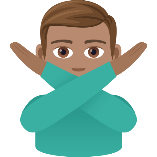 Мужчина против: средний тон кожи для JoyPixels 9.0