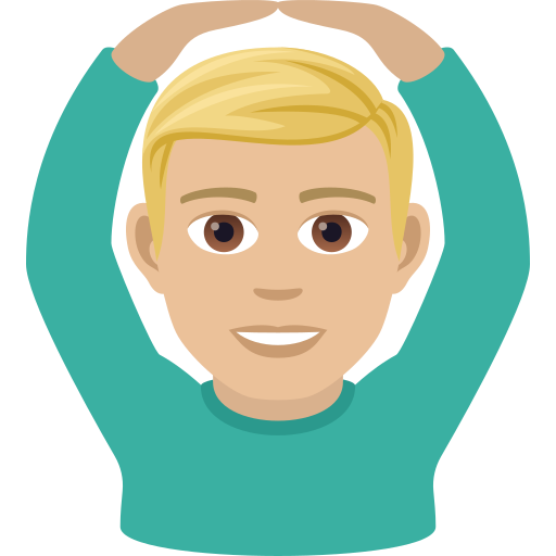 Чоловік за: світлий тон шкіри для JoyPixels 9.0