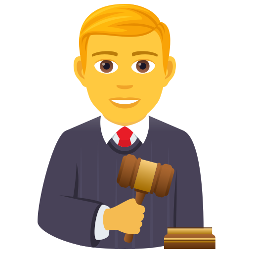 Мужчина-судья для JoyPixels 9.0