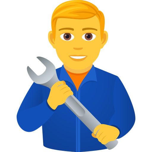 Чоловік-механік для JoyPixels 9.0