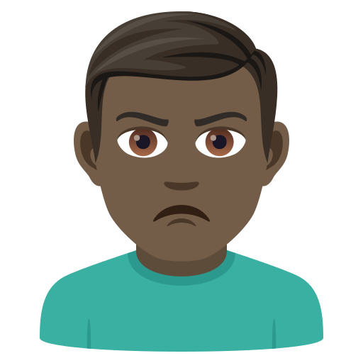 Ображений чоловік: дуже темний тон шкіри для JoyPixels 9.0