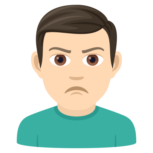 Ображений чоловік: Дуже світлий тон шкіри для JoyPixels 9.0