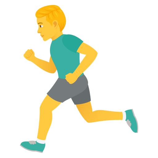 Мужчина бежит для JoyPixels 9.0