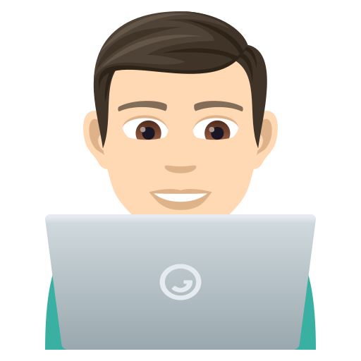 Чоловік-інженер: дуже світлий тон шкіри для JoyPixels 9.0