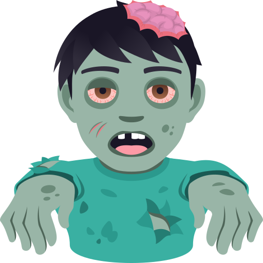 Мужчина-зомби для JoyPixels 9.0