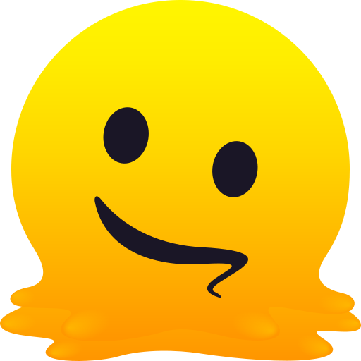 Тающее лицо для JoyPixels 9.0