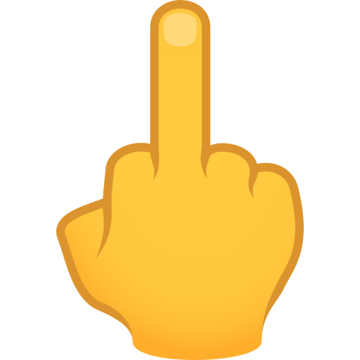 Средний палец для JoyPixels 9.0