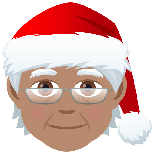 Санта: средний тон кожи для JoyPixels 9.0