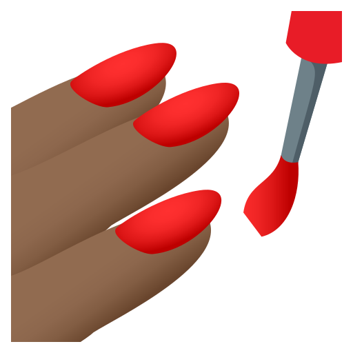 Манікюр: темний тон шкіри для JoyPixels 9.0