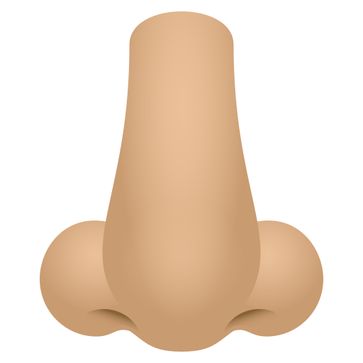 Нос: светлый тон кожи для JoyPixels 9.0