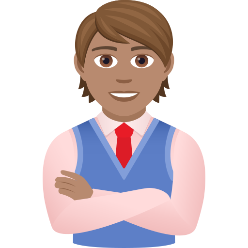 Офісний працівник: середній тон шкіри для JoyPixels 9.0