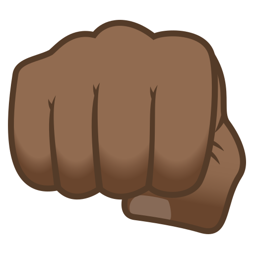 Кулак: темный тон кожи для JoyPixels 9.0