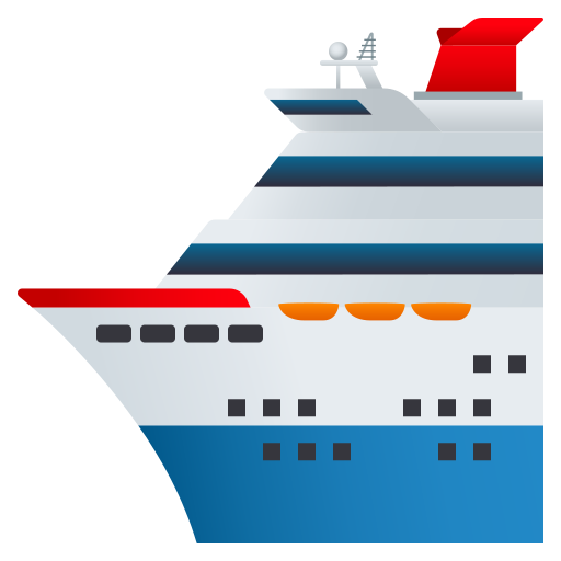 Пассажирский лайнер для JoyPixels 9.0