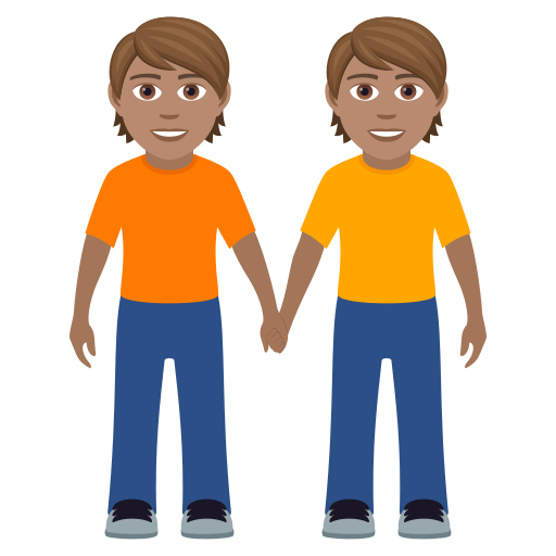 Люди, що тримаються за руки: середній тон шкіри для JoyPixels 9.0