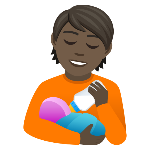 Годуюча людина: дуже темний тон шкіри для JoyPixels 9.0