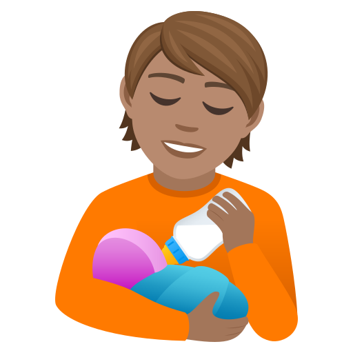 Кормящий человек: средний тон кожи для JoyPixels 9.0