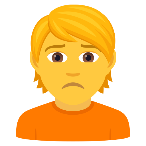 Нахмурившийся человек для JoyPixels 9.0