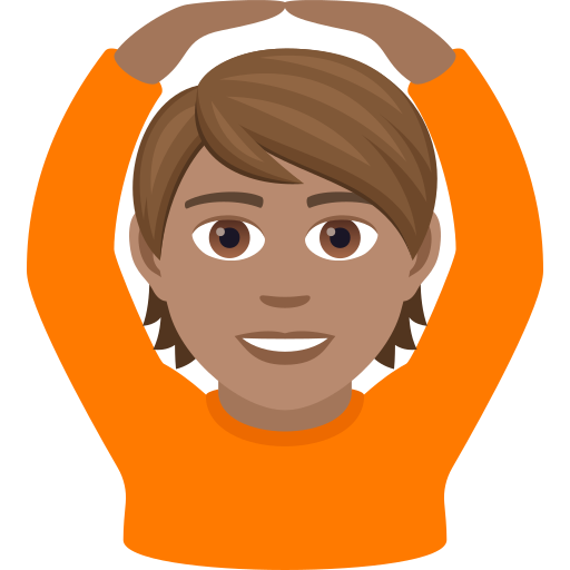 Человек за: средний тон кожи для JoyPixels 9.0