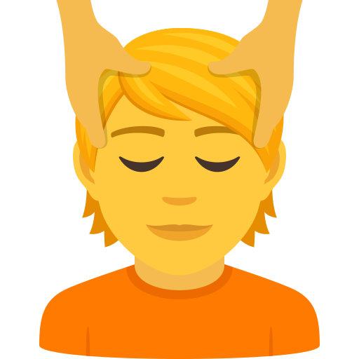 Людині масажують обличчя для JoyPixels 9.0