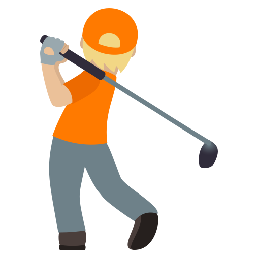 Гольфист: светлый тон кожи для JoyPixels 9.0