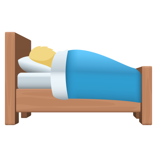 Людина в ліжку: світлий тон шкіри для JoyPixels 9.0