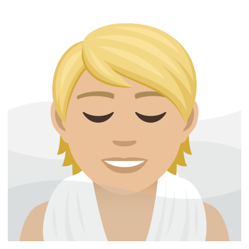 Людина в лазні: світлий тон шкіри для JoyPixels 9.0