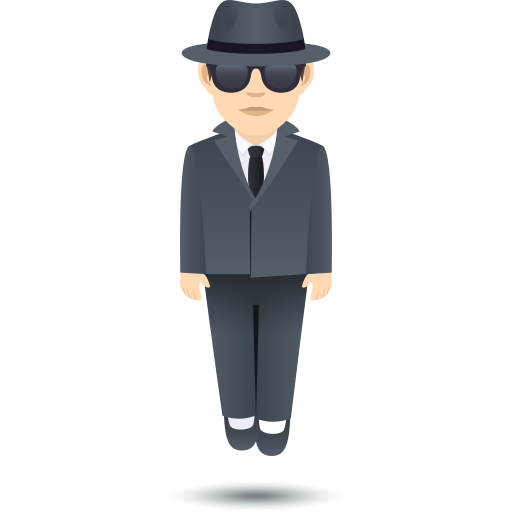 Ширяюча людина: дуже світлий тон шкіри для JoyPixels 9.0