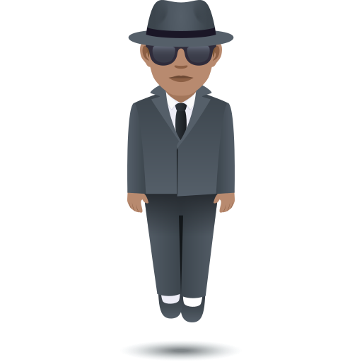 Ширяюча людина: середній тон шкіри для JoyPixels 9.0