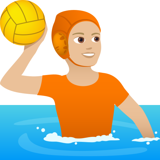 Водне поло: світлий тон шкіри для JoyPixels 9.0