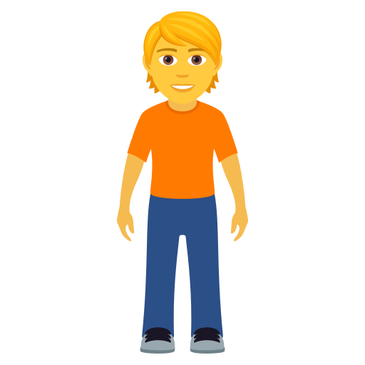 Людина стоїть для JoyPixels 9.0