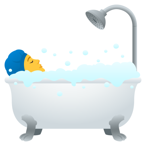 Людина у ванні для JoyPixels 9.0