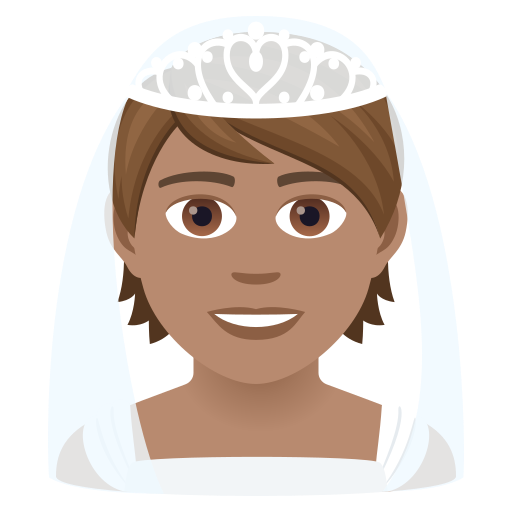 Наречена: середній тон шкіри для JoyPixels 9.0