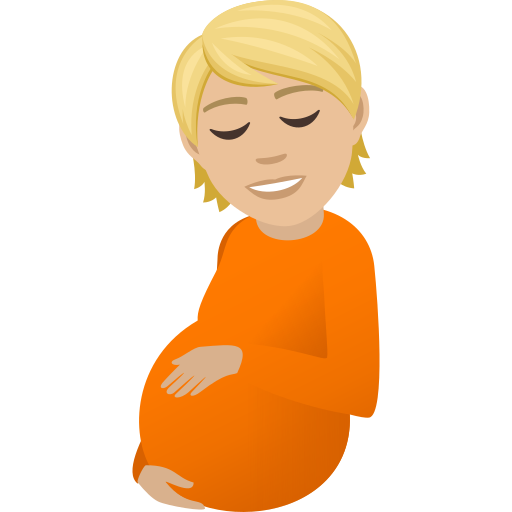 Вагітна людина: світлий тон шкіри для JoyPixels 9.0