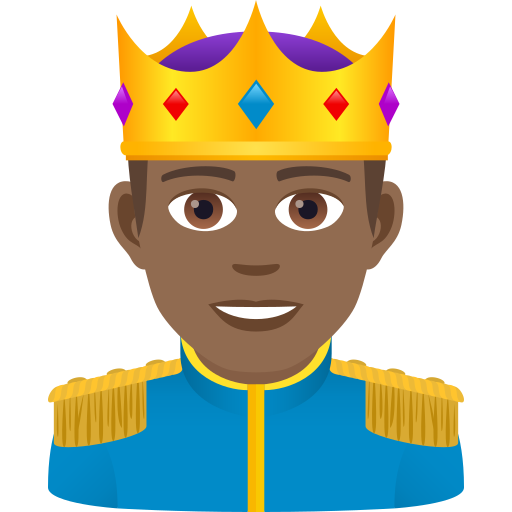 Принц: темний тон шкіри для JoyPixels 9.0