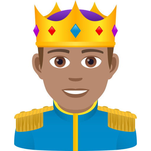 Принц: средний тон кожи для JoyPixels 9.0