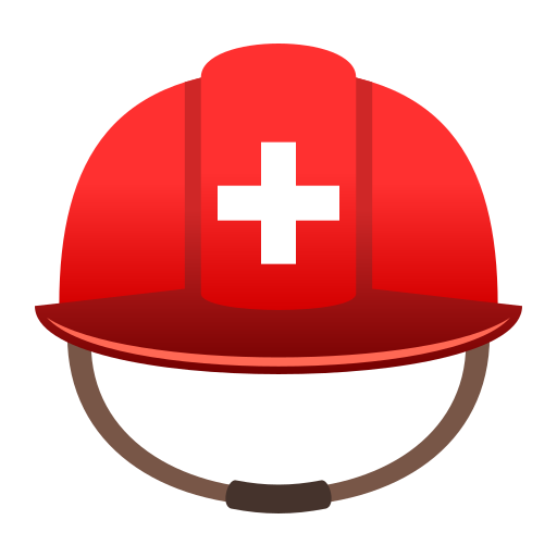 Каска с белым крестом для JoyPixels 9.0