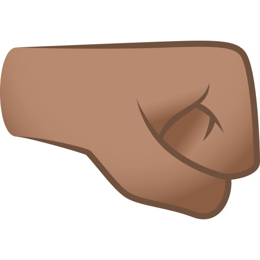 Кулак вправо: середній тон шкіри для JoyPixels 9.0