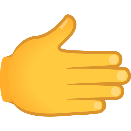 Рука вправо для JoyPixels 9.0