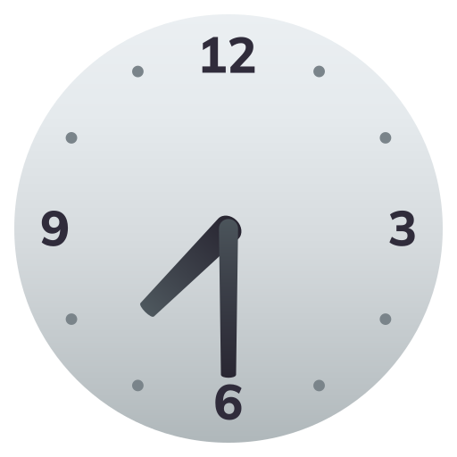 Полвосьмого для JoyPixels 9.0