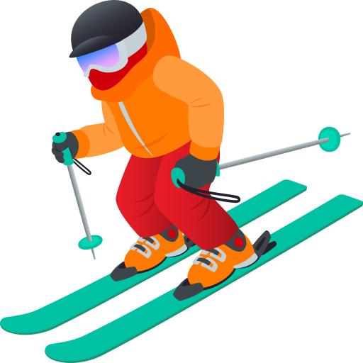 Горные лыжи для JoyPixels 9.0