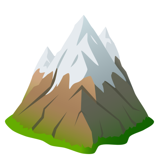 Гора зі сніговою шапкою для JoyPixels 9.0