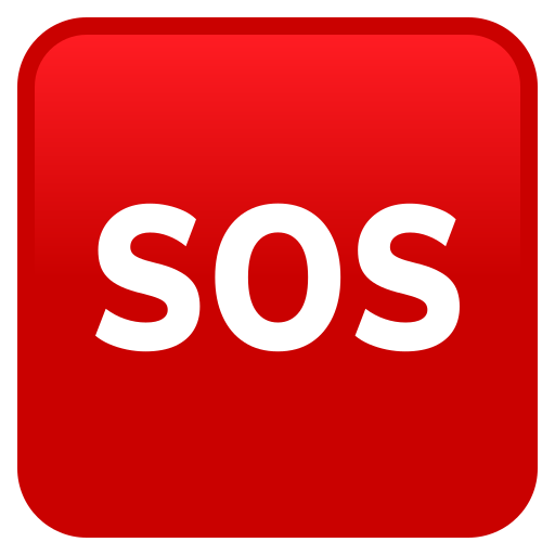 Значок SOS для JoyPixels 9.0